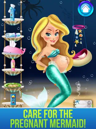 Captura 4 Mermaid's New Baby - Family Spa Story & Kids Games iphone
