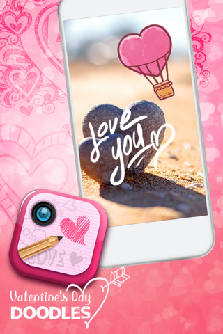 Valentine's Day Doodles – Draw on Pics and Add Heart Stickers for the Romantic Holiday screenshot 3