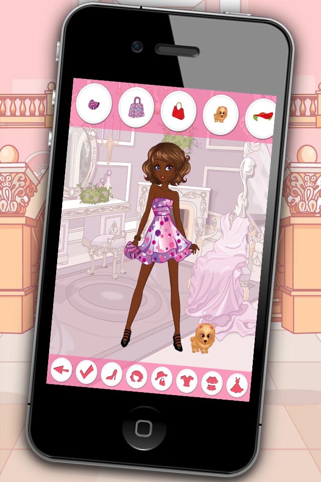 Dress dolls and design models – fashion games for girls of all ages screenshot 3