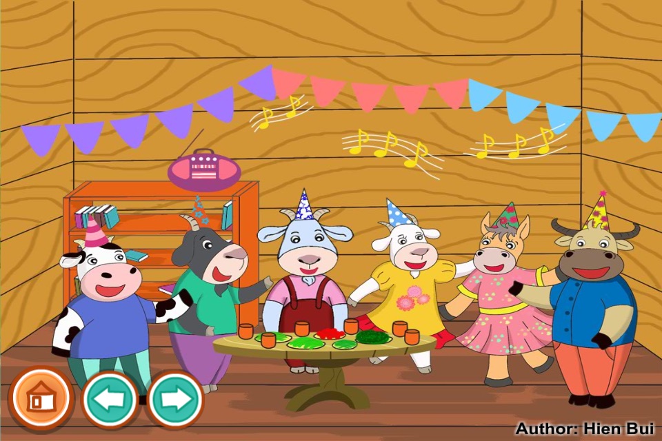 The story of cow and goat (Story and games for kids) screenshot 2