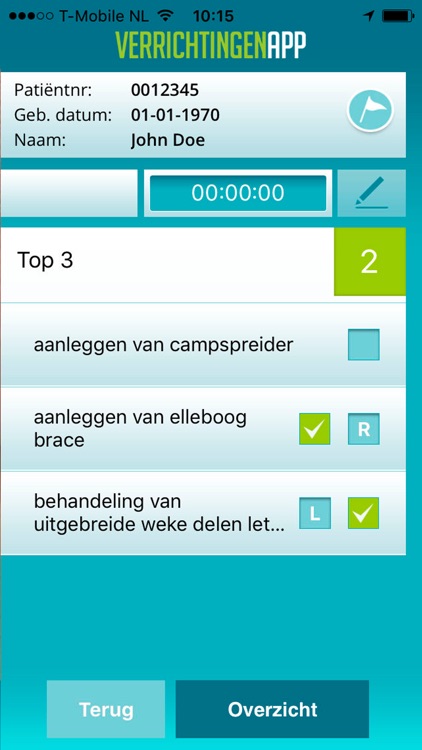 Erasmus MC Verrichtingen App