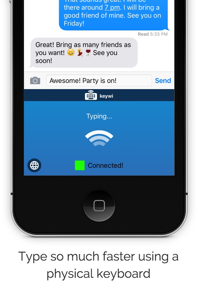 KeyWi Keyboard - Type faster on your device using your computer's keyboard screenshot 2