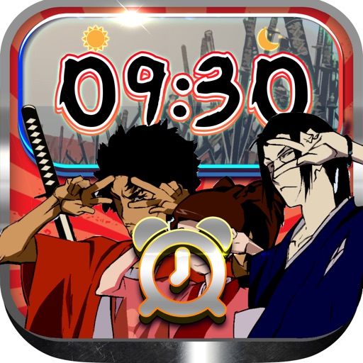 iClock – Manga & Anime : Alarm Clock Samurai Champloo Wallpapers , Frames and Quotes Maker For Pro