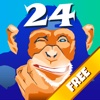 Chimp 24 - Free Brain entertaining arithmetic puzzles