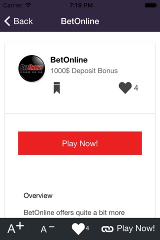 Online Gambling - Real Money Casino screenshot 4