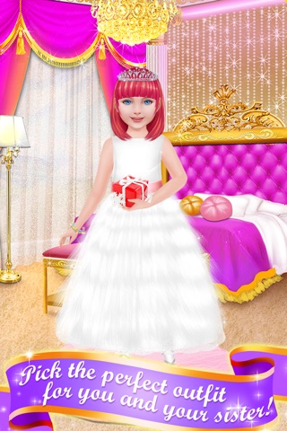 Princess Little Sister Birthday - Family Party Fun: Spa, Makeup & Royal Makeover Game screenshot 4