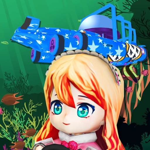 Yellow Hair Submarine Girl - PRO - Speed U-Boat Underwater 3D Racer iOS App