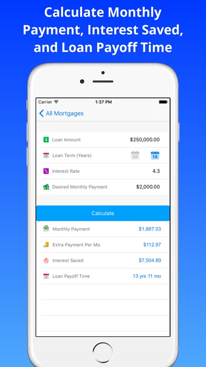 Mortgage Prepayment Calculator