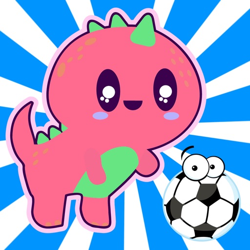 Dinosaur Football Kick to Score Goal Games for Kids Icon