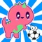 Dinosaur Football Kick to Score Goal Games for Kids