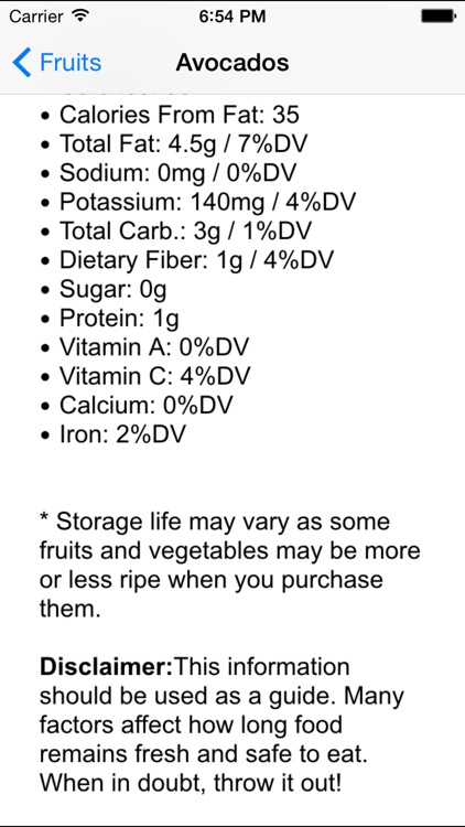 FOOD STORAGE AND SHELF LIFE screenshot-3