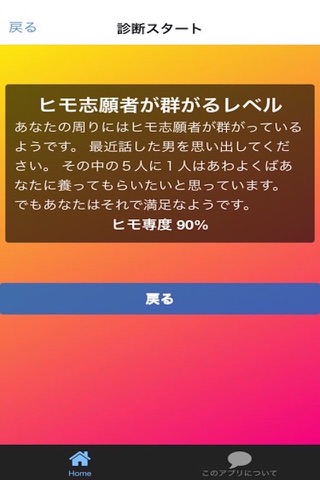 ヒモ専度診断〜俺を養わないか？〜 screenshot 2