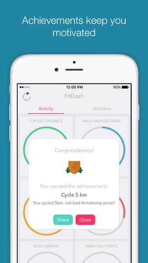 FitDash - Social Calorie, Activity and Nutrition Tracker(圖1)-速報App