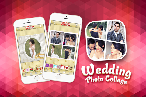 Wedding Photo Collage Make.r – Put Love Picture.s In Just Married Frame With Pic Editor screenshot 3