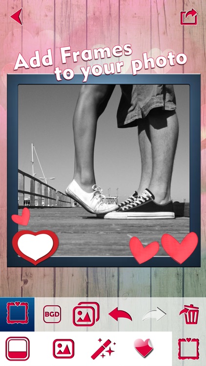 Valentine's Day Edition of Love Photo Frames with Cute Stickers and Camera Effects screenshot-3