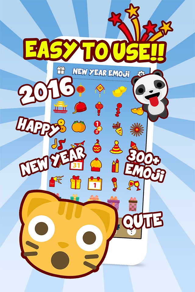 New Year Emoji - Holiday Emoticon Stickers & Emojis Icons for Message Greeting screenshot 2