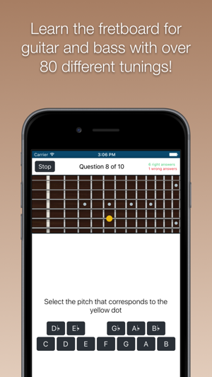 Fretboard Trainer - Learn the notes for guitar and bass(圖1)-速報App