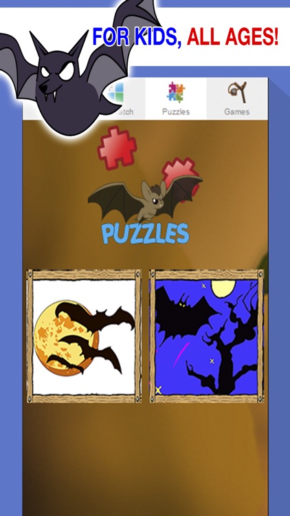 Vampire Bat Games for Little Kids - Bloody Puzzles & Scary Sounds screenshot-3