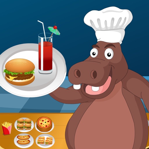 Hippo's Fast Food Restaurant - Free Game For Kids icon