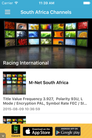 South Africa TV Channels Sat Info screenshot 2