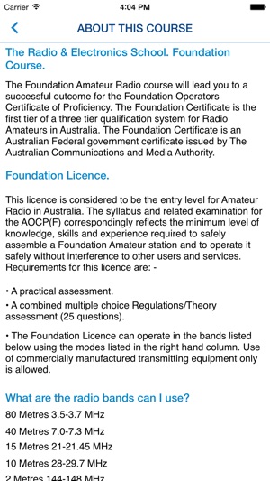 Amateur Radio (Foundation) Course(圖3)-速報App