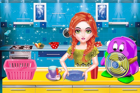 Washing Dishes After Dining games for girls screenshot 3