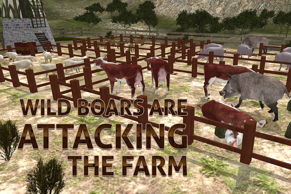 Farm Boar Hunter Simulator – Cattle guard & sniper shooting simulation game screenshot 3