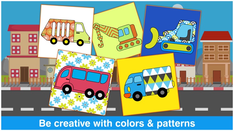 Little Trucks Colorbook Free by Tabbydo : Vehicles coloring app for kids & preschoolers