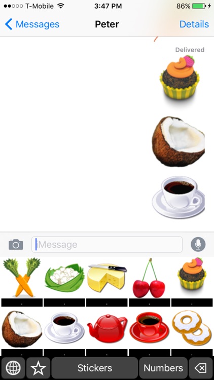 Vegetarian Emoji: Keyboard Stickers and Chat Icons