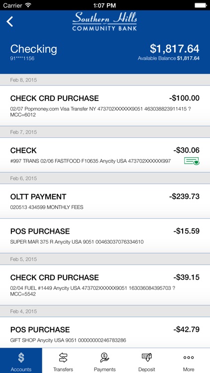 Southern Hills Mobile Banking screenshot-3