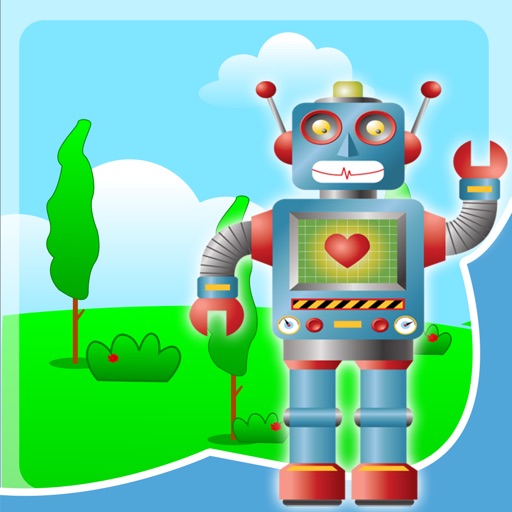Fun Robot Games for Toddlers - Jigsaw Puzzles and Sounds iOS App
