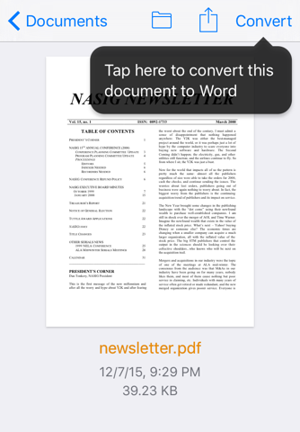 easyPDF - PDF to Word - náhled