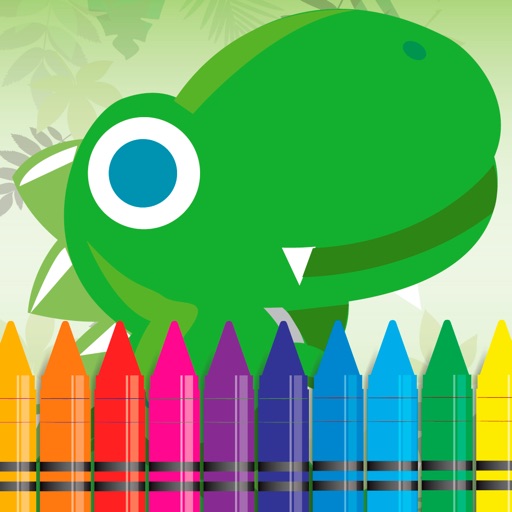 123 Dinosaur Coloring and Alphabet wrting Book Games for kids iOS App
