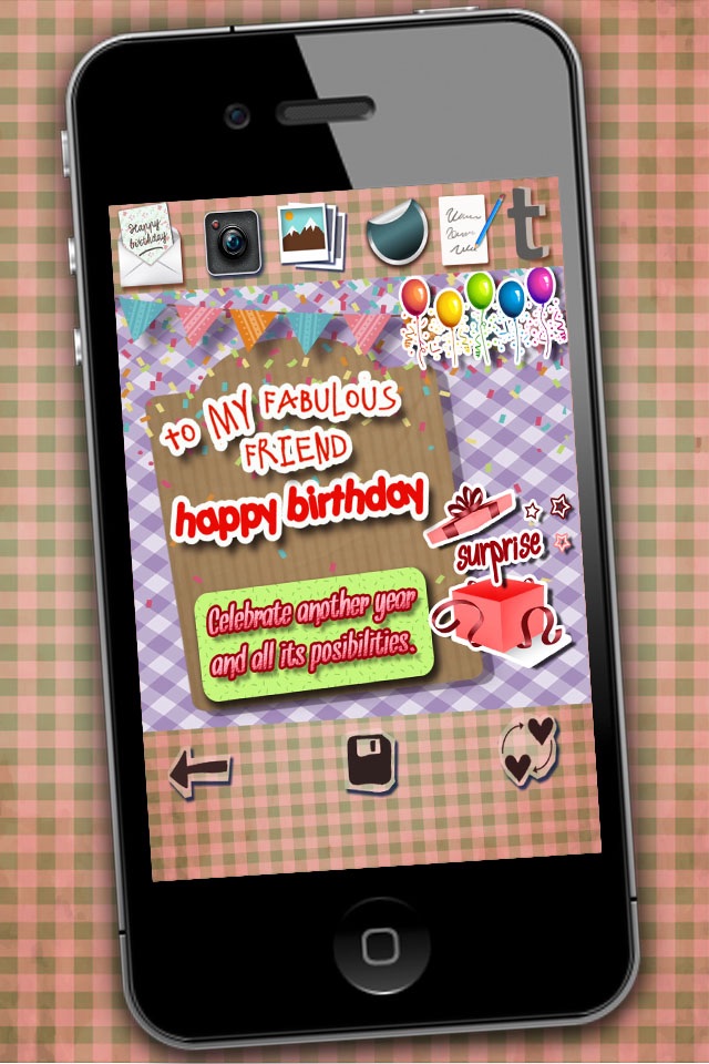 Create happy birthday greetings screenshot 2