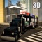 Car Transport Heavy Trailer 3D