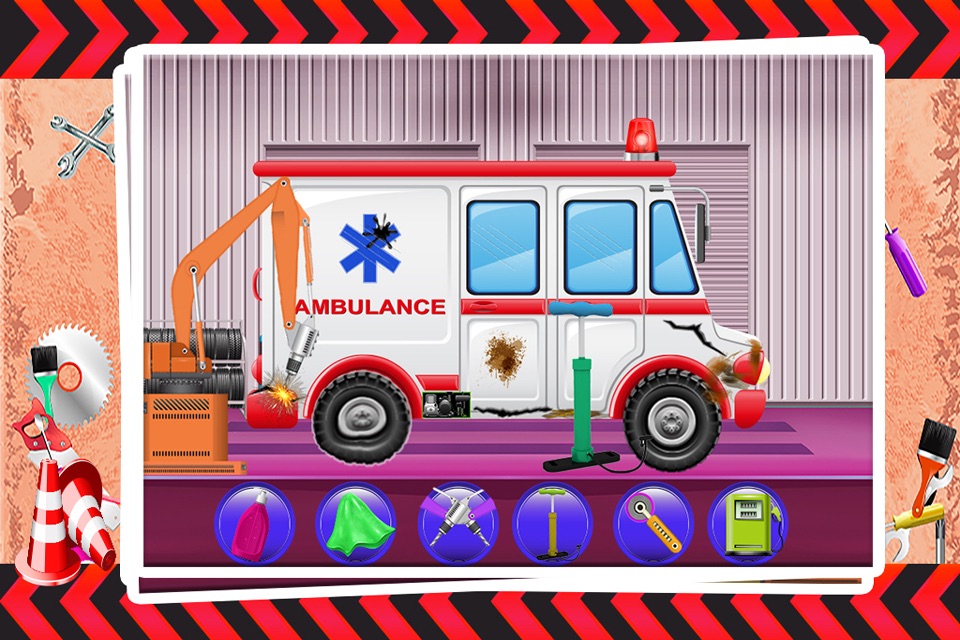Ambulance Repair Shop – Fix the vehicle in this crazy mechanic game screenshot 3