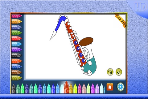 Coloring Book Music Instruments screenshot 2