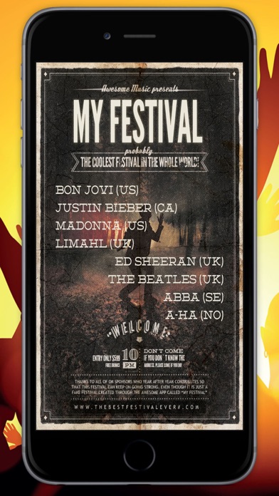 How to cancel & delete My Festival - Create Fake Music Festival Posters from iphone & ipad 2