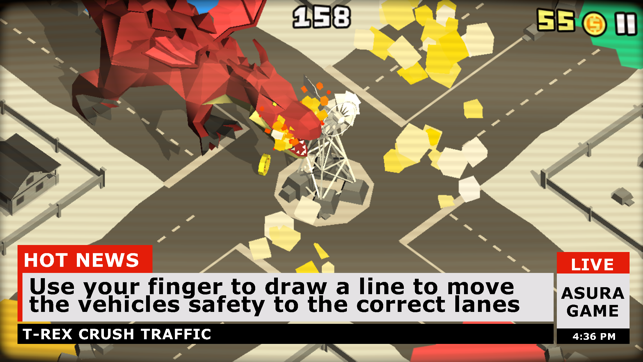 T-Rex crush traffic: Survival(圖3)-速報App