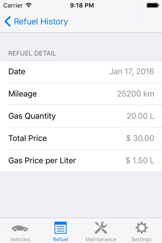 Mileage Manager screenshot 3