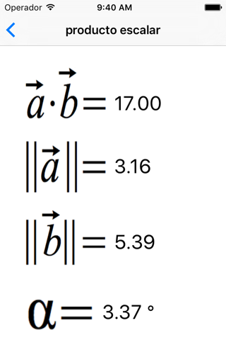 Vector calculator Math Physics screenshot 3