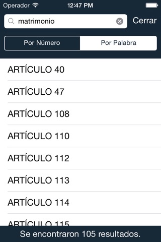 Mobile Legem - Códigos de la República de Colombia screenshot 3