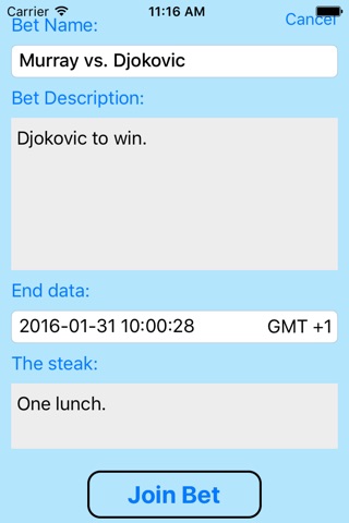 iBetU - I bet you, bet online with friends on football, sports or any other ideas out of your mind screenshot 4