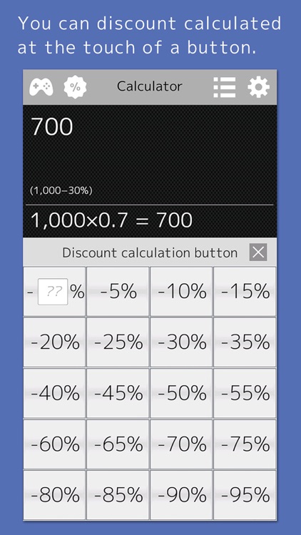 Calculator++ Discount Price & Sales Tax