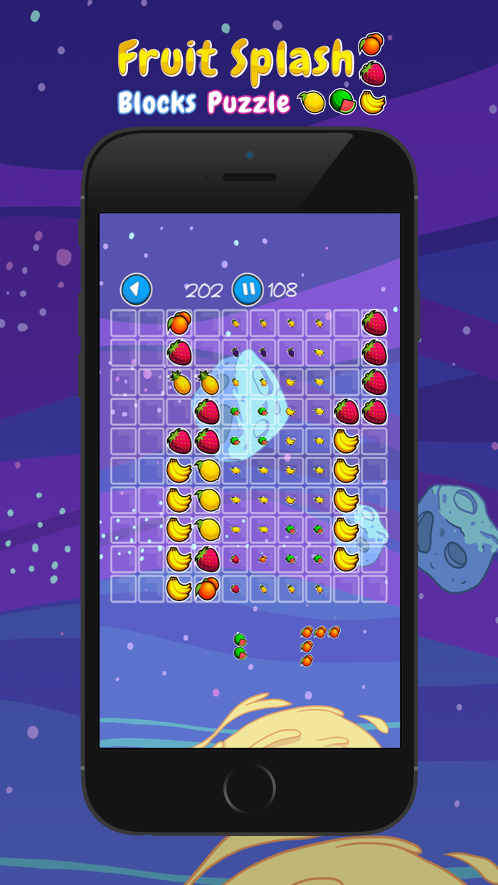 Fruit Splash Blocks Puzzle
