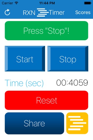 RXN Timer - Test your reaction time! screenshot 3
