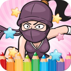 Activities of Coloring Book Cute Ninja Colorings Pages - pattern educational learning games for toddler & kids