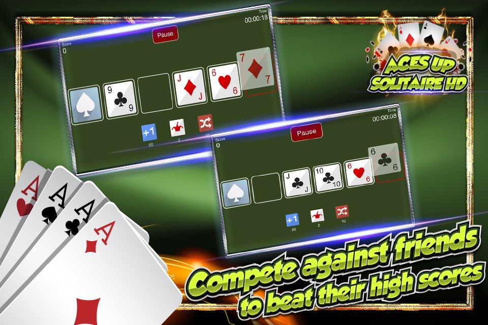 Aces Up Solitaire HD - Play idiot's delight and firing squad free screenshot 2