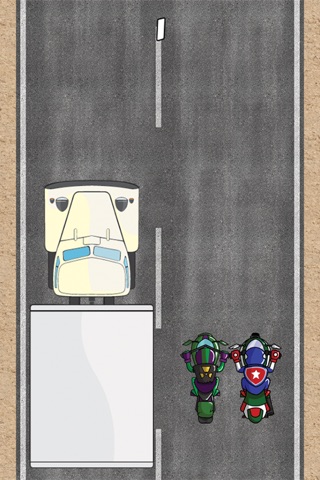 Two Motorbikes Dodging Race screenshot 2