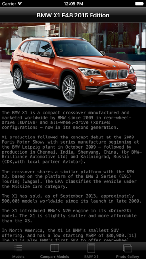 Specs for BMW X1 F48 2015 edition(圖4)-速報App